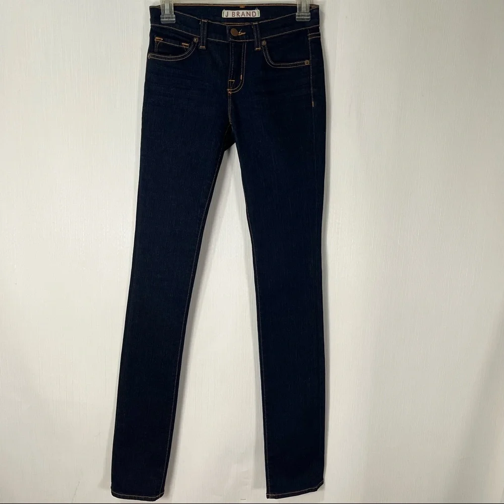 J BRAND Pencil Leg Ink Skinny Jean Dark Wash Sz 24  S XS - Picture 4 of 13